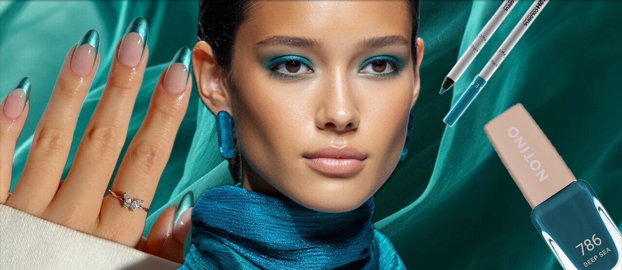Barva roku 2026: Transformative Teal. Symbol rovnováhy a transformace, který skvěle vynikne v líčení očí i na nehtech
