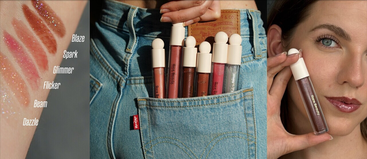 Rare Beauty má nové třpytivé lesky na rty. Testovaly jsme všechny odstíny i výdrž