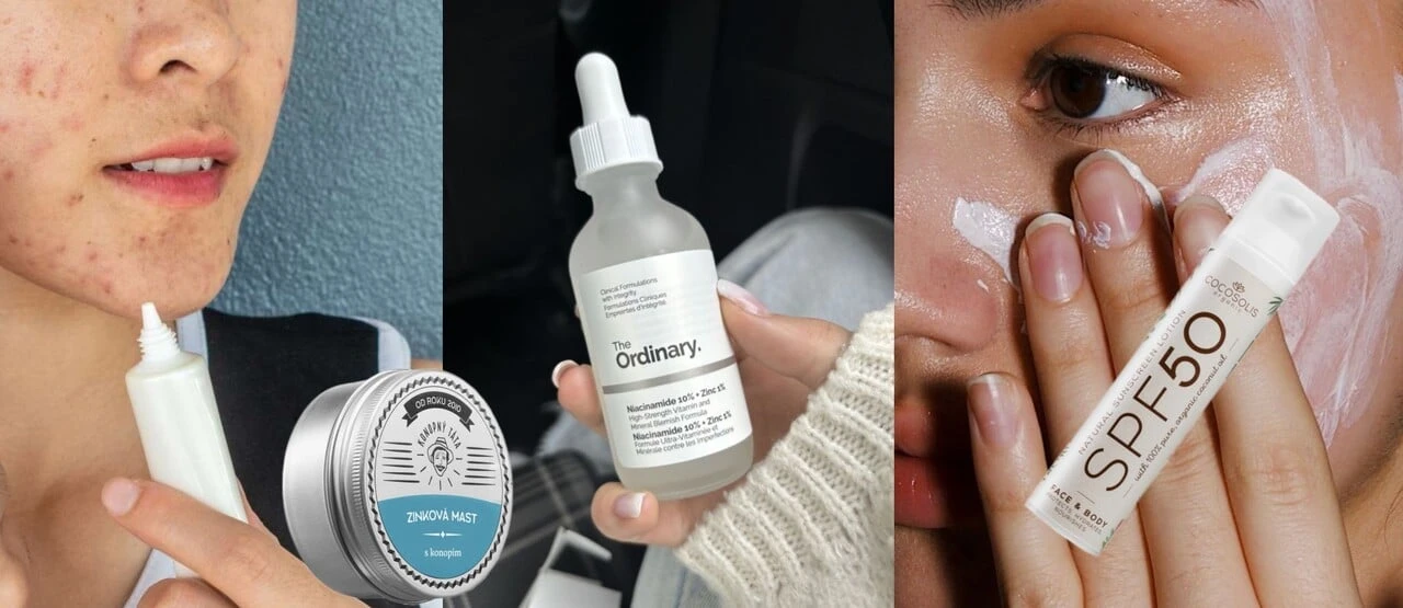 Trápí tě akné? Zařaď do své rutiny kosmetiku se zinkem